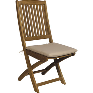 neptune Piped Dining Seat Pad - Natural