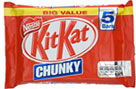 Nestle Kit Kat Chunky Milk Chocolate Bars (5x50g)