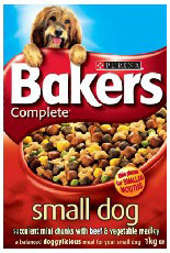 Nestle Purina Bakers Complete Adult Small Bites with Beef 3kg