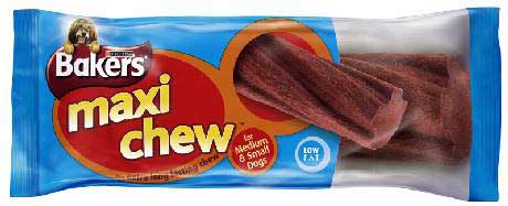 Nestle Purina Bakers Maxi Chew Dog Treats 120g
