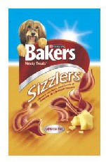 Nestle Purina Bakers Sizzlers Cheese And Bacon 85g