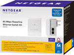 Netgear 85M Powerline Single Plug with 4-Port Switch (