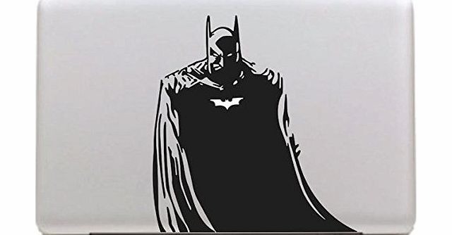 NetsPower Cartoon Figure Design II Vinyl Decal Sticker Power-up Art Black for Apple MacBook Pro/Air 13`` 15`` Inch - Batman 1