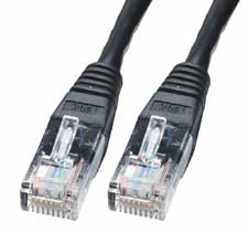 network Cable - CAT6  UTP  Black  0.3m