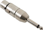 Neutrik Mono 6.35mm Plug To 3 Pole XLR Female ( HQ XLR