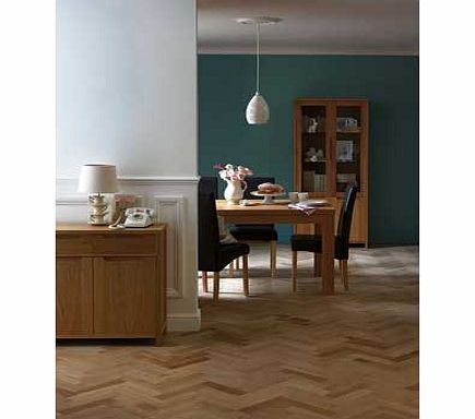 Nevada Oak Dining Table and 4 Black Chairs