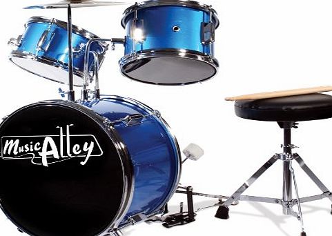 Nevada Pro 3-piece Blue Junior Drum Kit with cymbal- stool & sticks