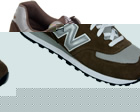 New Balance 574 Dark Brown Suede Trainers