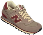 New Balance 574 Taupe Suede Trainers