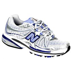 New Balance Female 769 Running Shoe Leather Upper Leather/Textile Lining in White -Silver- Blue