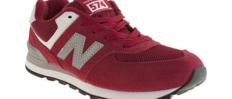 New Balance kids new balance red 574 unisex junior