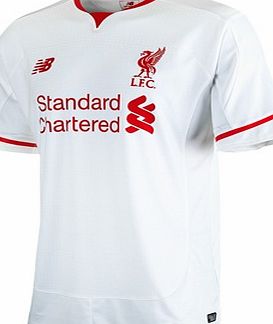 New Balance Liverpool Away Shirt 2015/16 - Kids White WSTJ546
