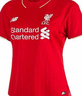 New Balance Liverpool Home Shirt 2015/16 - Womens Red WSTW500