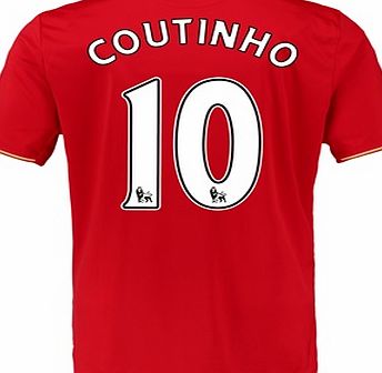 New Balance Liverpool Home Shirt 2015/16 Red with Coutinho
