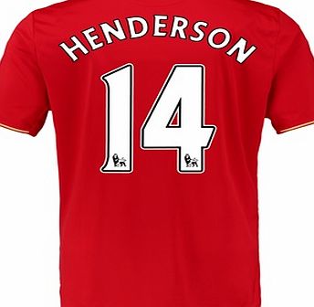 New Balance Liverpool Home Shirt 2015/16 Red with Henderson