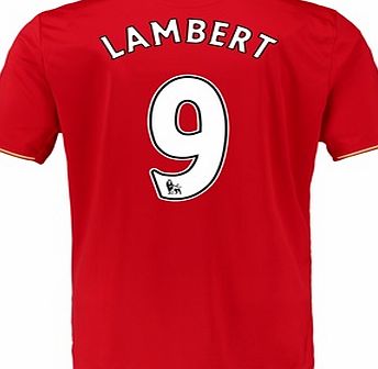 New Balance Liverpool Home Shirt 2015/16 Red with Lambert 9