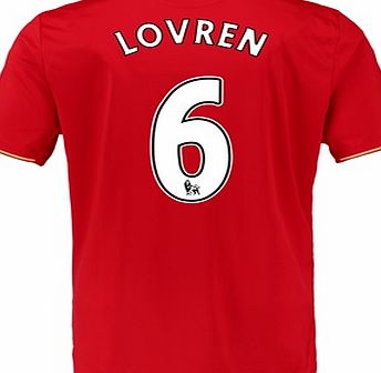 New Balance Liverpool Home Shirt 2015/16 Red with Lovren 6
