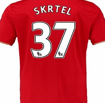 New Balance Liverpool Home Shirt 2015/16 Red with Skrtel 37