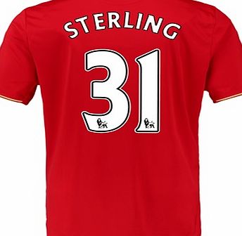 New Balance Liverpool Home Shirt 2015/16 Red with Sterling