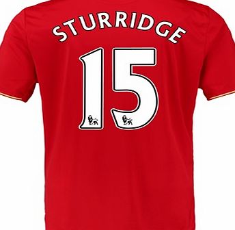 New Balance Liverpool Home Shirt 2015/16 Red with Sturridge