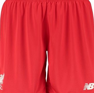 New Balance Liverpool Home Shorts 2015/16 Red WSSM502