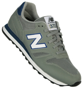 M373 Grey, White and Navy Leather