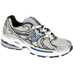 New Balance Male 760 Running Shoe Standard Width Fitting Leather/Textile Upper Textile Lining Comfort Large Sizes in White-Blue