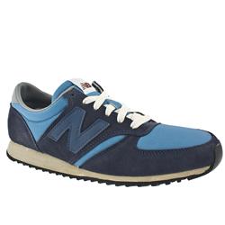 New Balance Male New Balance M420v Fabric Upper Fashion Trainers in Blue