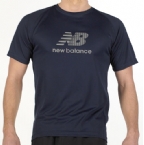 New Balance Mens Large Logo T-Shirt Navy