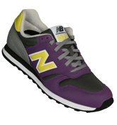 New Balance Purple, Grey and Yellow Classic