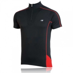 New Balance Short Sleeve Half Zip T-Shirt NEW681