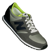 New Balance U420 Grey, Purple and Lime Trainers