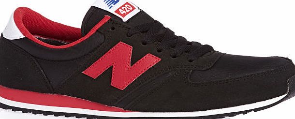 New Balance U420 Shoes - Black/red