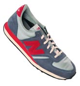 U455 Blue and Red Trainer Shoes