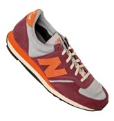 U455 Maroon and Orange Trainer Shoes