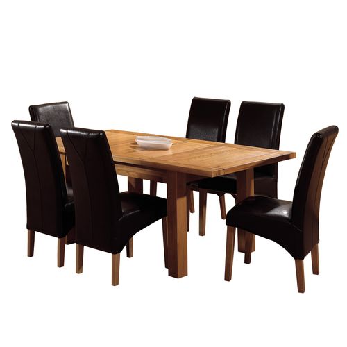 New Devon Oak Furniture New Devon Oak Dining Set (6 Chairs)