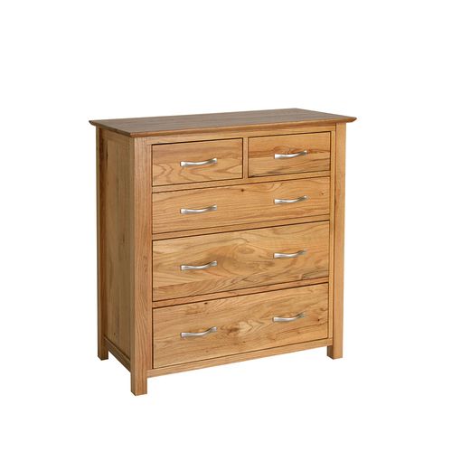 New Dorset Oak Furniture New Dorset Oak 2 3 Chest of Drawers