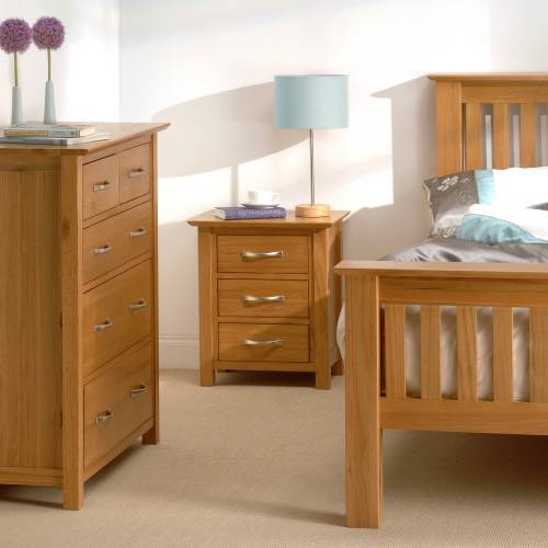 New Dorset Oak Bedroom Set + 5 Bed 912.024