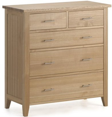 NEW ENGLAND - Ash 2 over 3 Drawer Chest of Drawers