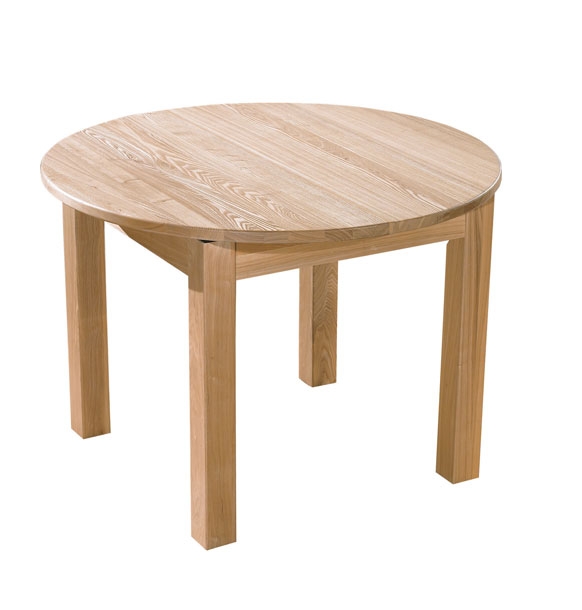 - Ash Round Extending Dining Table -