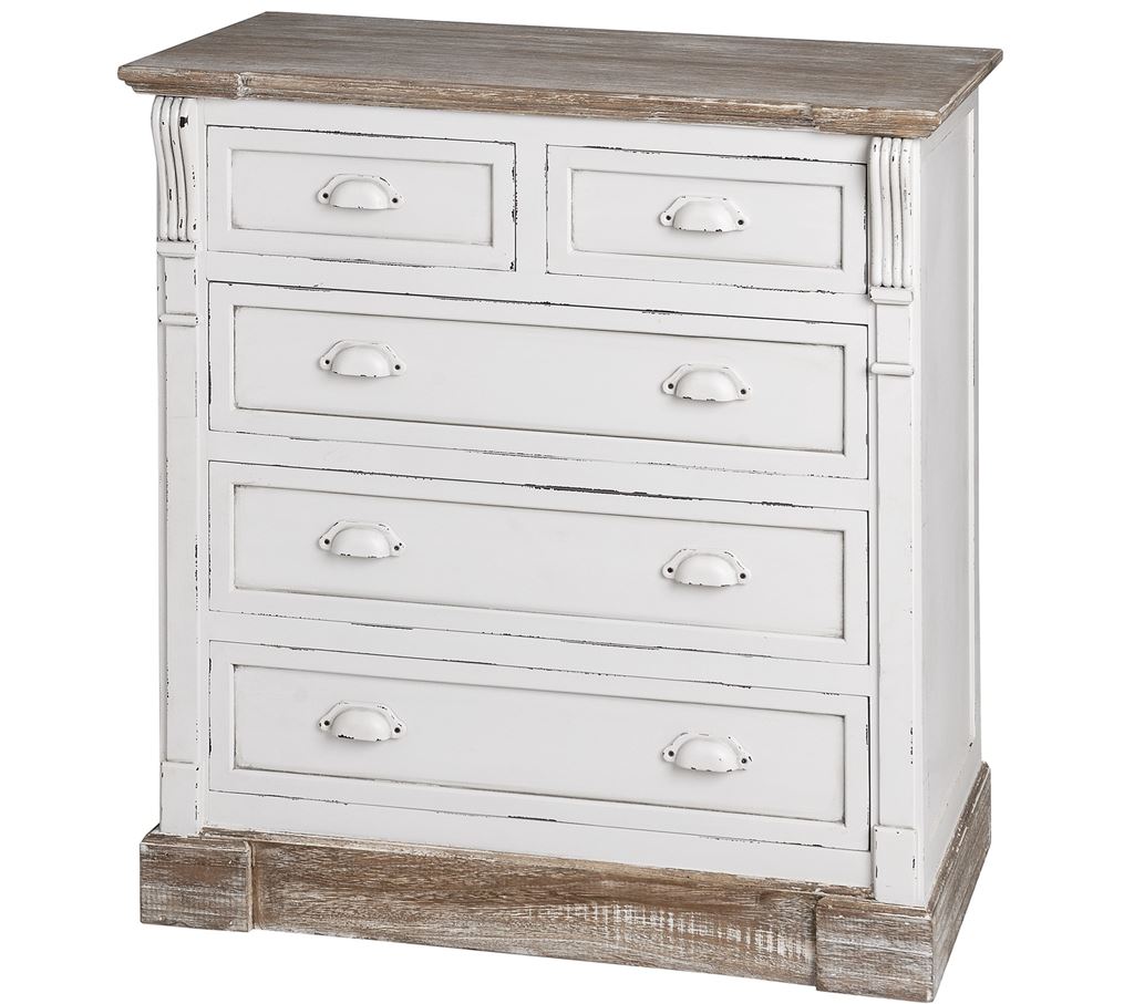 NEW ENGLAND Five Drawer Chest Of Drawers