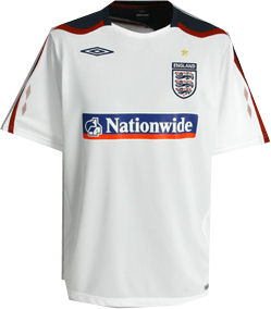 NEW England kit Umbro 08-09 England Bench Cotton Tee (white)