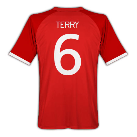 NEW England kit Umbro 2010-11 England World Cup Away Shirt (Terry 6)