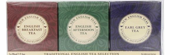 New English Teas Traditional English Tea Selection Carton Gift Set (Pack of 1, Total 30 Teabags)