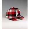 New Era LA Dodgers Skate Check Plaid Cap (Red)