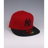 New Era New York Yankees Cap (Black/Scarlet)