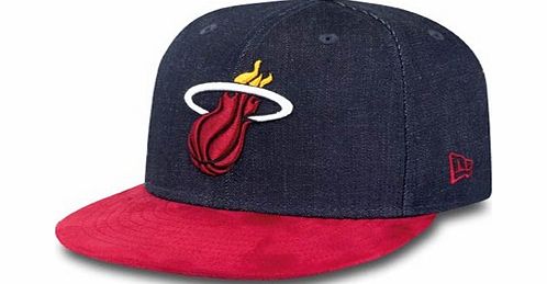 Miami Heat Densuede New Era 59FIFTY Fitted Cap