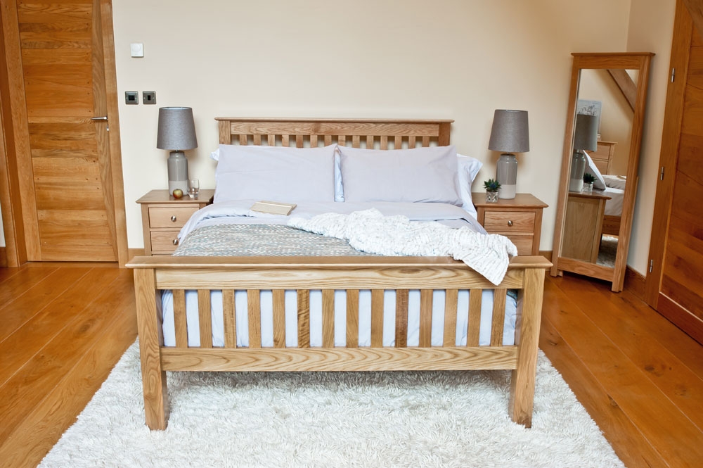 Oak Double Bedstead