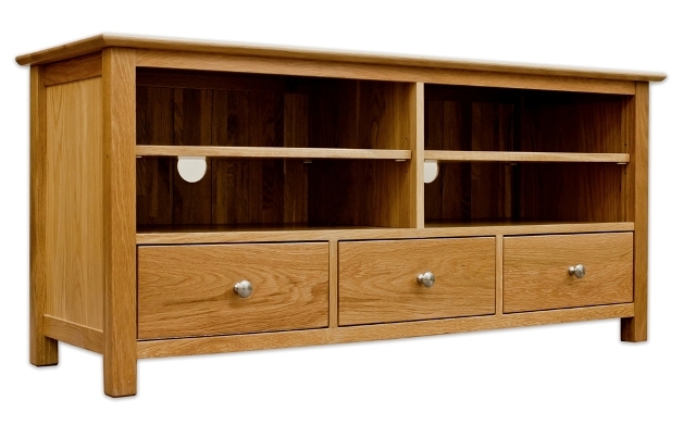 New Forest Solid Oak Large TV Unit