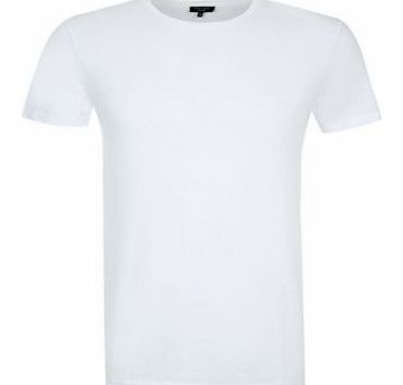 2 Pack White Plain Crew Neck T-Shirts 3159390